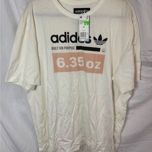 Adidas Men's White Graphic Tee